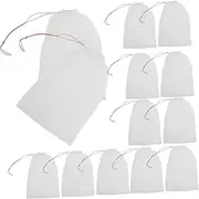 VANZACK 50Pcs Garden Netting Bags for Fruits Nylon Drawstring Mesh Bags for Protecting Plants and Vegetables from Birds and Insects
