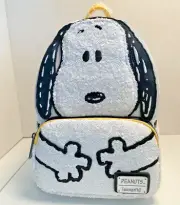 Limited Edition Peanuts 75th Anniversary Snoopy Sequin Cosplay Mini Backpack-NEW