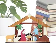 Nativity Tabletop Scene, Wooden Christmas Nativity, Nativity Set for Tabletop, Holy Family Manger Scene, Christmas Nativity Figures, Tabletop Nativity Scene, Wooden Christmas Decoration, Nativity Set