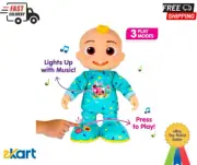 Cocomelon Dancing JJ Feature Doll 14” Learn to Dance with JJ Lights & Sounds
