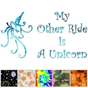 My Other Ride Is a Unicorn - Decal Sticker - Multiple Patterns & Sizes - ebn6375