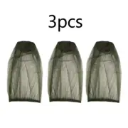 Mosquito Head Net Hat Pack of 3 Protect from Flying Insects Comfortable Fit