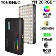 YONGNUO YN120 RGB LED Pocket Light Full Color On-Camera Fill Light 2500K-9900K