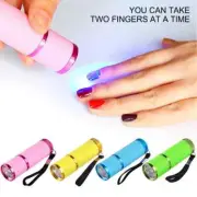 Mini Handheld Nail Dryer 9 LEDs Nail Flashlight Portable UV Gel Curing Lamp