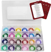 D&D Condition Markers [96 pcs] DND Condition Ring Tokens For Spell Effects Status (24 Conditions & Colors) - RGP Dungeons & Dragons Accessories - Initiative Tracker D and D Miniature Figure Markers 5e