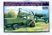 UM 1/48 505 WWII Soviet Red Army Airfield Starter AS-1 with Yak-1B Fighter