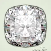 1.50 Carat D/SI2/Ideal Polish Cushion Cut AGI Certified Diamond 6.83x6.23x4.42mm