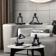 Street27® 4pcs Decorative Abstract Thinker Men Statue showpiece Set | Home Decor