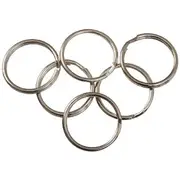 J.Burrows Split Key Rings 16mm Silver 10 Pack