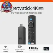 Fire TV Stick 4K Max, Wi-Fi 6E, 16GB Storage, Dolby Vision, HDR10+