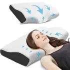 Cervical Contour Memory Foam Pillow Orthopedic Ergonomic Neck Support Pillow AU