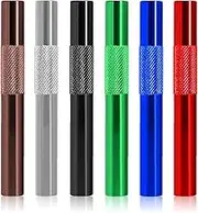 Reusable Metal Straws - Eco-Friendly and Durable, Great for Outdoor Travel, Coffee, Drinking Straws, Mixed Colors 6 Pieces