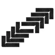 8pcs Positioning Squares Right Angle Clamp 80x50mm 90 Degree Corner Clamp, Black