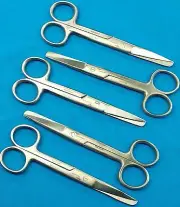 5 O.R GRADE Surgical dressing Scissors Operating instruments sharp/blunt 5.5"
