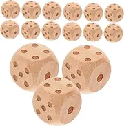 SOPOTUTU 20pcs Cube Dice Set with DIY Indented Numbers for Board Games and Party Fun Unique Options Stable Design for Balanced Gameplay