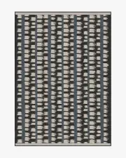 200' x 290' | Machine Washable Runner Rug | Kid & Pet Friendly | Indoor Rug | Berlin Charcoal & Sand Flatwoven Rug by Michael Michalsky | Ruggable