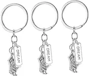 Ipetboom 3pcs Retro Key Ring Pendant Keychain Charms Money Dream Key Ring for Handbags and Wallets Bag Accessories for Travel and Daily Use