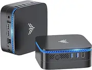 KAMRUI AK1PLUS Mini PC Ιntel Alder Lake Ν97(Up to 3.6GHz,4C/4T) 16GB DDR4/512GB M.2 NVMe SSD,Mini Computer WiFi 6/BT5.2, RJ45 LAN,Micro PC 4K@60HZ UHD Dual Display with VESA for Business Office/School