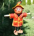 Ceramic scarecrow garden stake lawn stake Garden Decor garden Scarecrow handmade