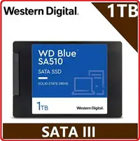 在飛比找樂天市場購物網優惠-WD 藍標 SA510 1TB SSD 2 . 5吋SATA
