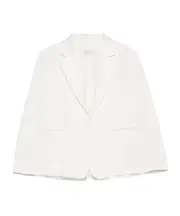 crepe blazer 12Y,10Y White