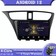 9"Android 12 Head Unit Radio GPS SAT Navi WIFI Carplay For Honda Civic 2012-2017 (for: Honda)