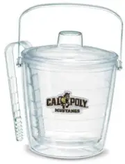 Tervis NEW Cal Poly Insulated Ice Bucket w Lid Tongs Box Lifetime Warranty 2.5Qt