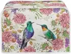 Floral Hummingbird Toaster Cover 4 Slice Long Slot, Toaster Oven Cover Bread Mak