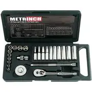 Metrinch Socket Set - 1/4 Inch Drive, 24 Piece - MET-0210