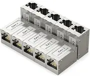 ZOERAX RJ45 Coupler Ethernet Extender 10Gbps, Cat7 Ethernet Coupler Female to Female Connector for Cat7/ Cat6/ Cat5e Cable 10-Pack