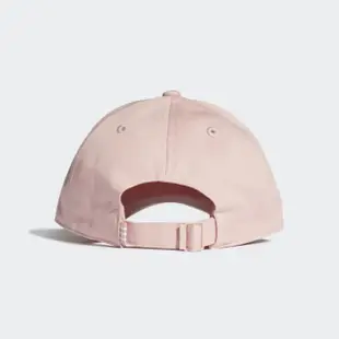 【adidas 愛迪達】LOGO運動帽(EK2994 男女Originals運動帽 棒球帽 老帽 粉)