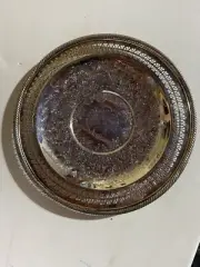 Snap-On 60th Anniversary Vintage W. M. Rogers Silver Plate Round Serving Tray