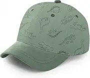 KDVOG Dinosaur Baseball Hats for Boys Girls, Adjustable Toddler Baseball Cap Kids Sun Hat for Ages 1-8 Years