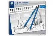 Staedtler: Mars Lumograph Premium Graphite Sketching Pencils - Tin of 24