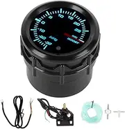 Turbo Boost Meter, 2in 52mm PSI Pressure Gauge Tachometer Kit, 7 Color Display, Automotive Boost Sensor for Petrol Modified Models