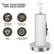 Paper Towel Holder with 60ml Spray Bottle Kitchen Paper Roll Holder with leQIi