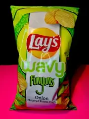 Brand New Limited Edition LAYs Wavy Funyuns Onion Flavored Potato Chips