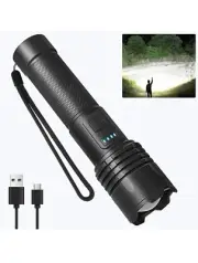 Rechargeable LED Flashlight High Lumens - High Powered 990,000 Lumen Super Br...
