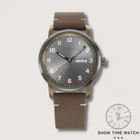 在飛比找蝦皮商城優惠-WENGER 瑞士威格 歐風極簡約數字時刻腕錶-深棕皮帶/槍