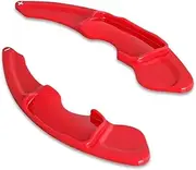 Car Steering Wheel Shift Paddles for is NX RC IS200t IS250 IS300 IS350 IS300h ABS Carbon Fiber Car Steering Wheel Paddle Shift Extension HTEOPOEKFR(Red)