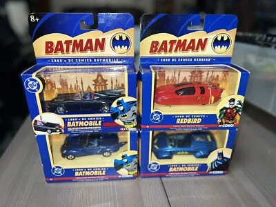 BATMOBILE DC Comics Corgi Lot Of 4 BATMAN 1:43 Scale Die-cast Model Cars