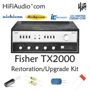 Fisher TX-2000 amp amplifier restoration recap repair service rebuild kit