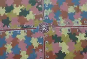 Aboriginal Dot Art Painting Desert Australia Uluru Kangaroo Dingo Camel Outback