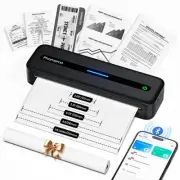 Portable Printers Wireless for Travel, Inkless Portable Thermal Printer for P...