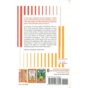 Extremely Loud & Incredibly Close《心靈鑰匙》 原文小說 Penguin Essentials系列 Jonathan Safran Foer