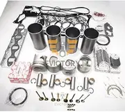 for Isuzu 4JB1T 4JB1TC 4JB1 Overhaul Rebuild kit Valve + Guides + Ring + Piston + Cylinder Liner + crankshaft Main Bearing Connecting Rod Small Bearing + Full Complete Gasket kit