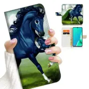 ( For Vivo Y20S ) Wallet Flip Case Cover AJ23528 Horse Painting