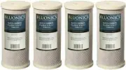 Bluonics 4 pcs CTO Carbon Block Water Filters 4.5" x 10" Whole House Cardridges