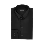 [EMPORIO ARMANI] EMPORIO ARMANI Stretch poplin shirt Man 42 42 Black