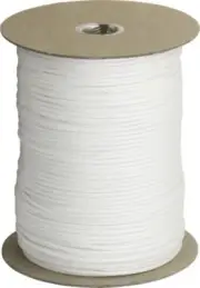 Parachute Cord Parachute Cord White 1000 Ft Ideal for camping, boating, crabbing